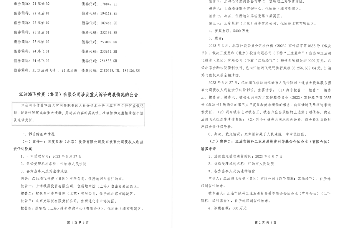 涉对赌纠纷浙商资管vs银江技术；国信证券拟强制拍卖腾邦退股票 | 2024.6.02